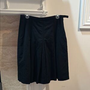 Rafaella Black Pleated A-Line Work Skirt